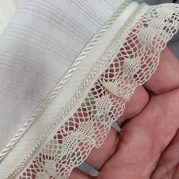 Vintage La Perla Joelle Cream Ribbed Loungewear Slip | Size Small NWOT - Picture 7 of 14